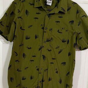 The North Face Green Shirt with Black Design